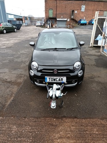 Fiat 500 braked towing - 500, kaytow