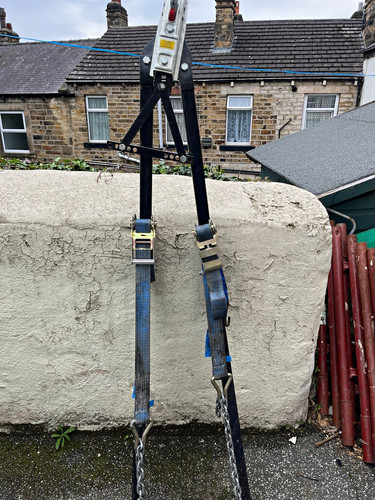 Foldable frame towing bar - a,