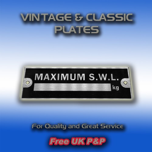 Swl weight plate for - plate, ramps